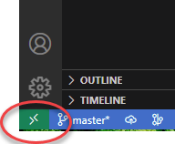 VS Code Open Remote Window Button