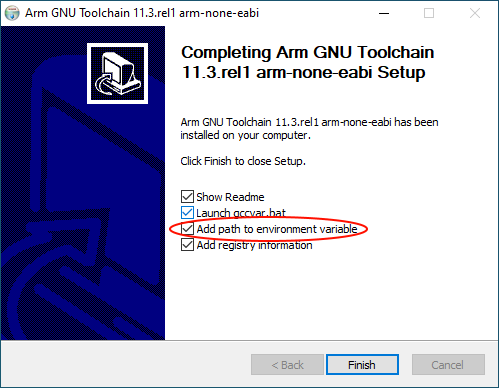 ARM toolchain installer